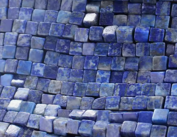 4x4mm Natural Square Beads Lapis Lazuli