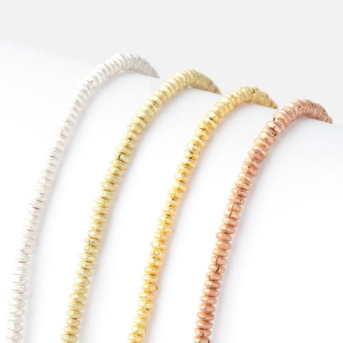 2.5mm Brushed Disc Beads
