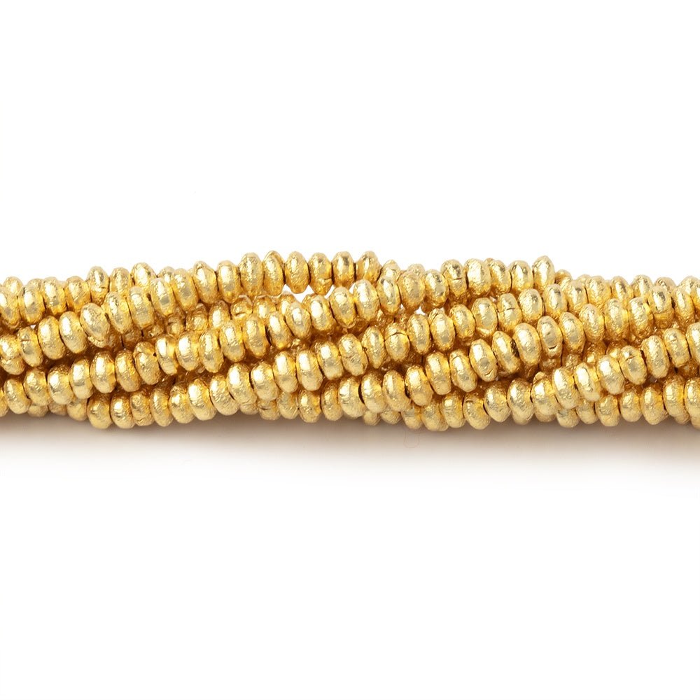 2.5mm Brushed Disc Beads