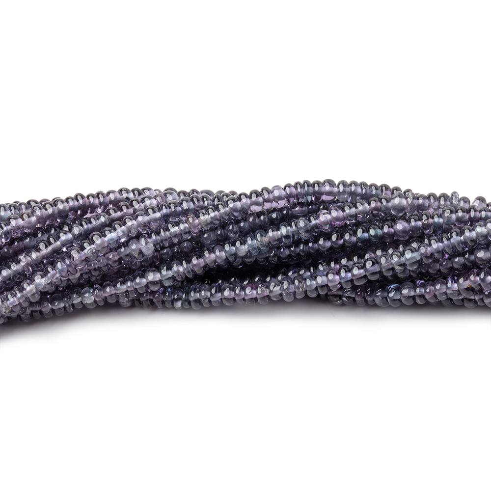 2.5mm Shaded Indigo Spinel Plain Rondelle Beads 16 inch 300 pieces AA