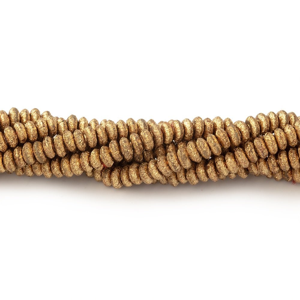 3mm Brushed Disc Beads