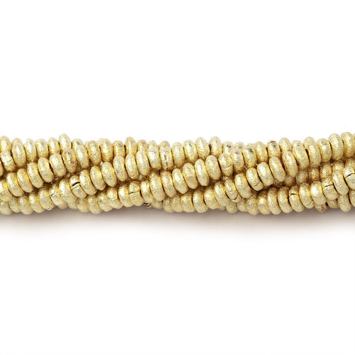 3mm Brushed Disc Beads