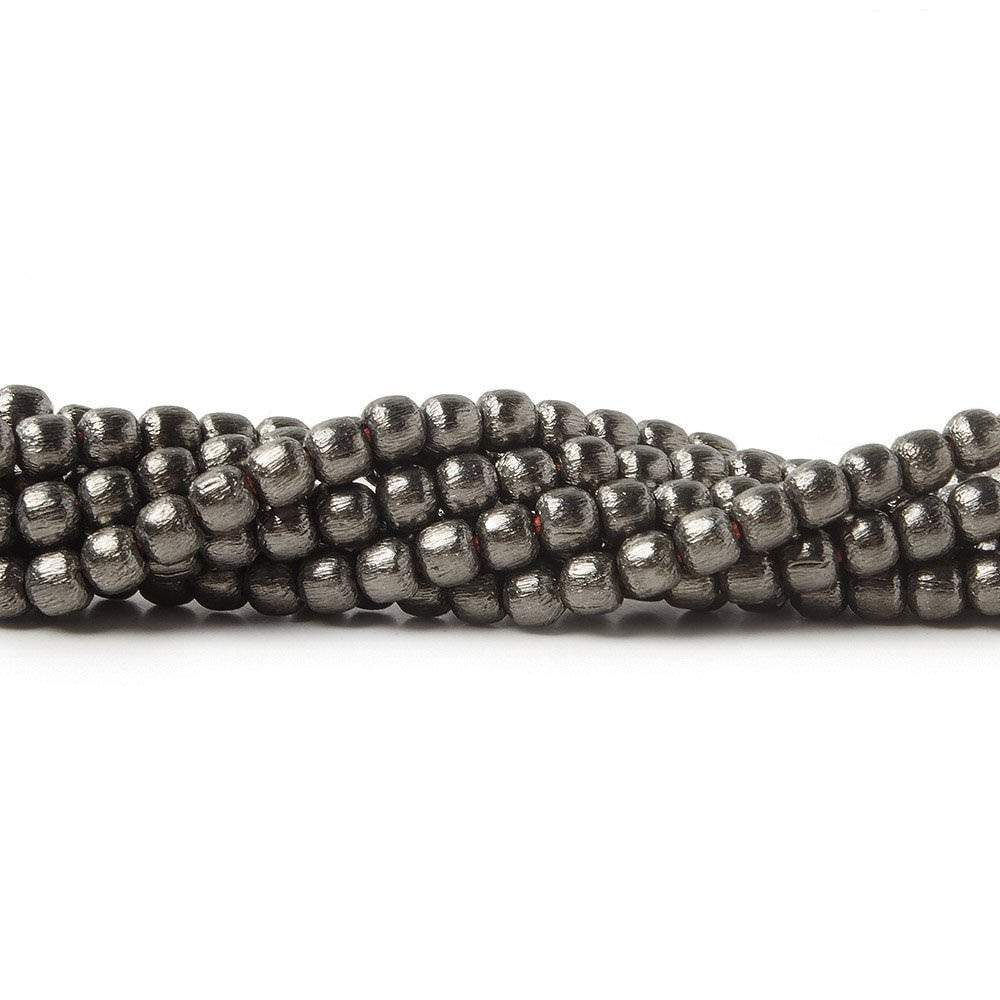 3mm Brushed Round Beads