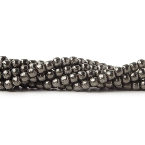 3mm Brushed Round Beads