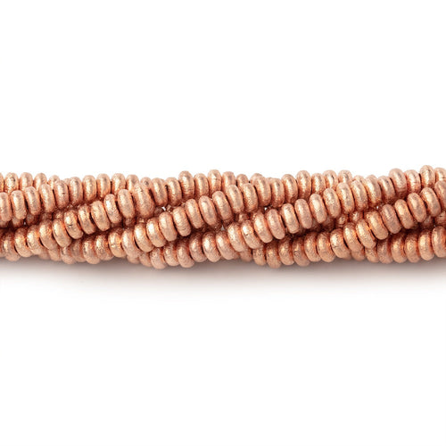 3mm Brushed Disc Beads