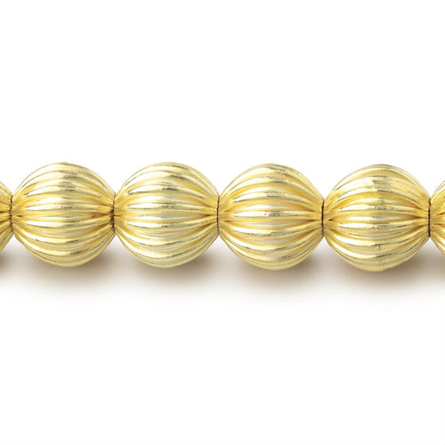 9mm Corrugated Round Beads