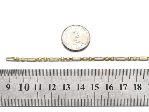 3mm Thin Mixed Paper Clip Chain, paperclip chain, sku#LS15
