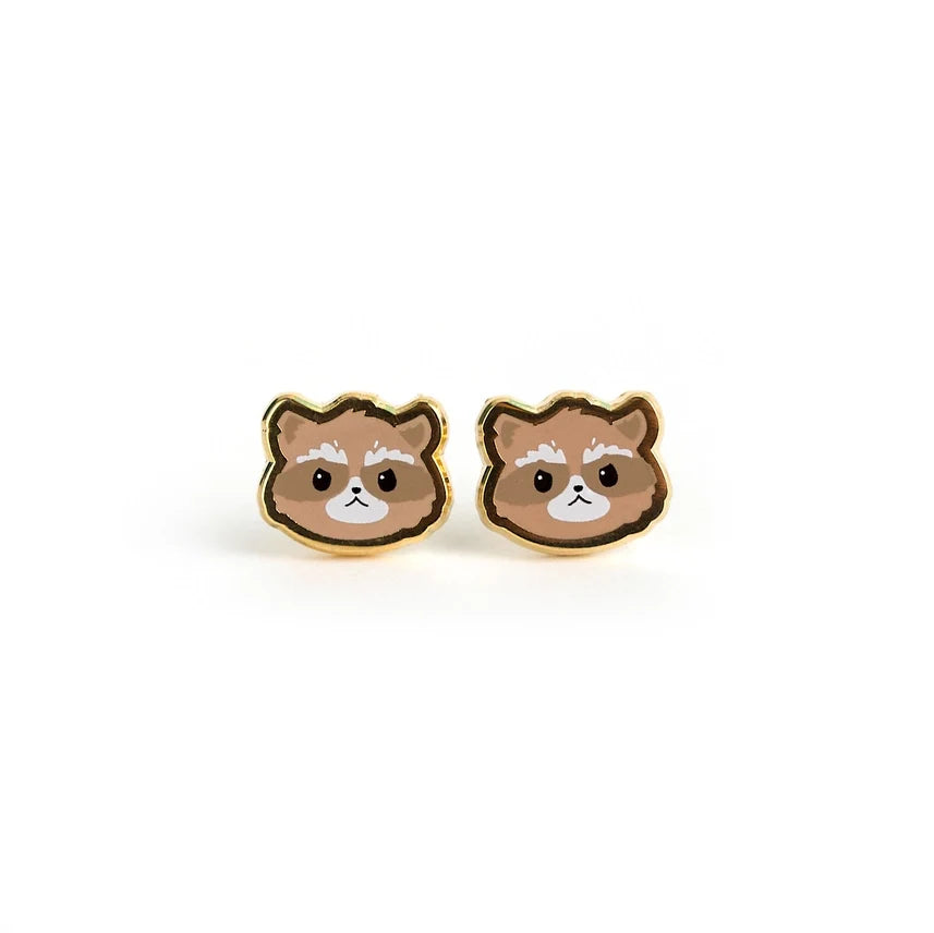 Raccoon Earrings