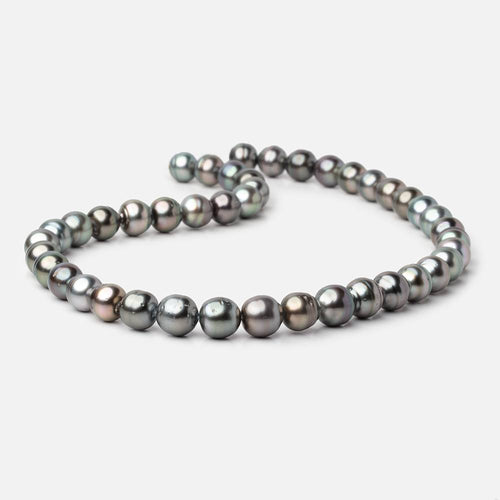 8-9mm Peacock Tahitian Saltwater Pearl Beads 16 inch 48 pieces A