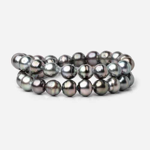 8-9mm Peacock Tahitian Saltwater Pearl Beads 16 inch 48 pieces A