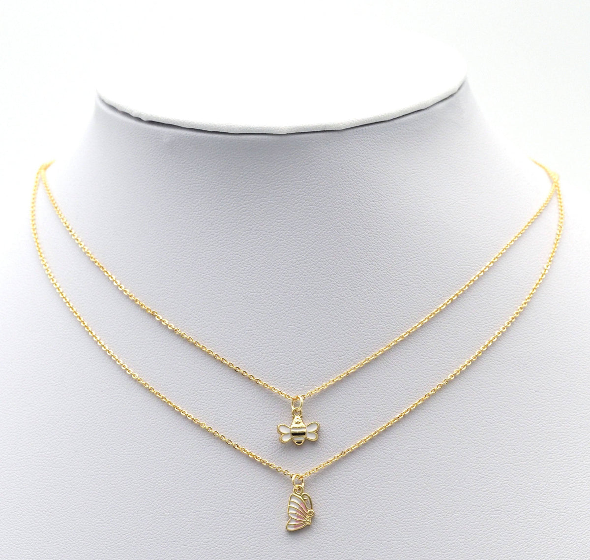 Tiny Enamel Enamel Bee Butterfly Charm, Sku#Y758