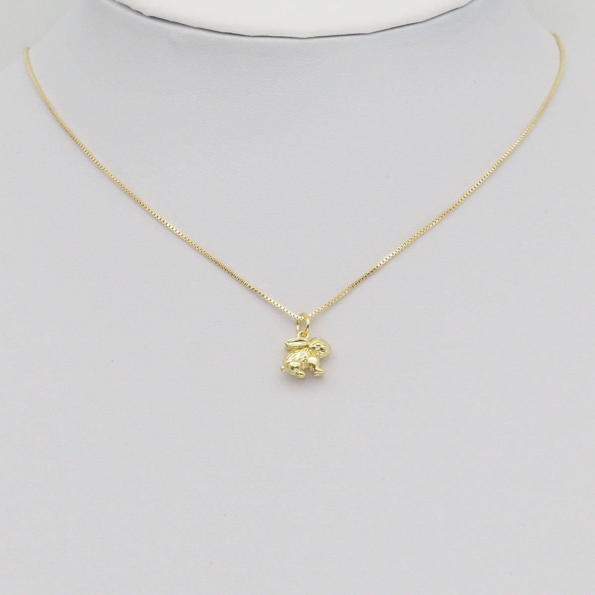 Gold Silver Cute 3D Rabbit Bunny Charm, Sku#Y888