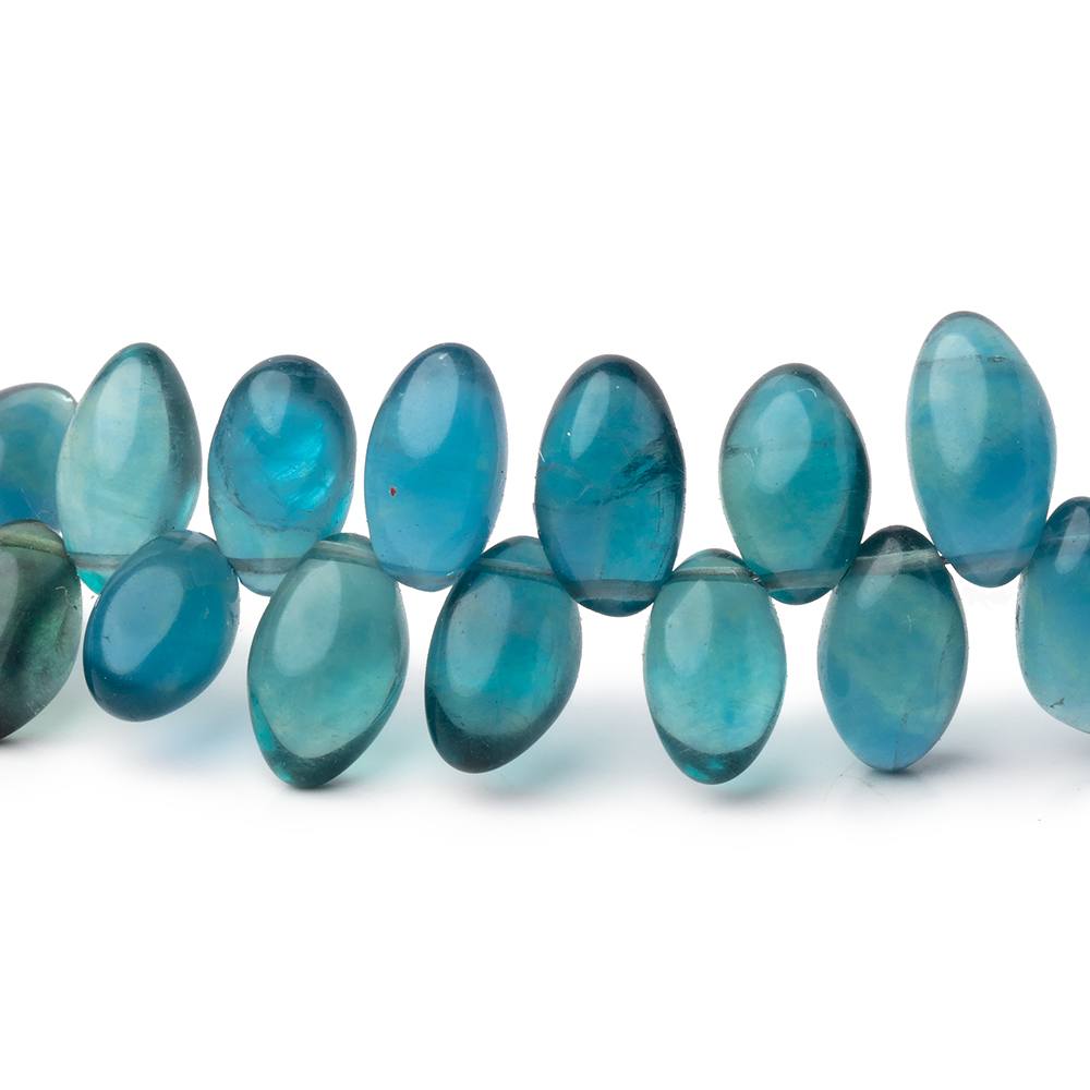 8x5-10x6mm Shaded Fluorite Top Drill Plain Marquise 7.5 inch 50 Beads AA