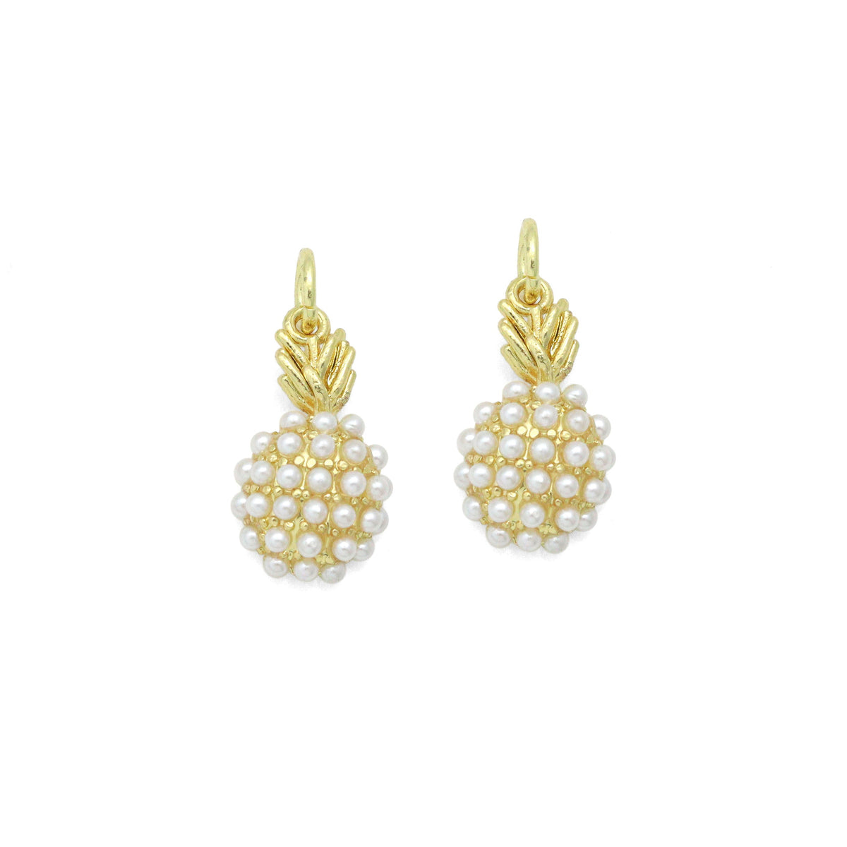 Cute White Pearl Pineapple Pendant charm, Sku#A514