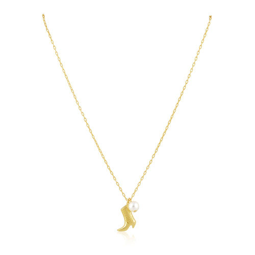 Boot N' Pearl Necklace