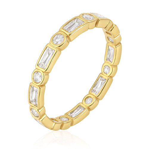 Aimee CZ Bezel Ring