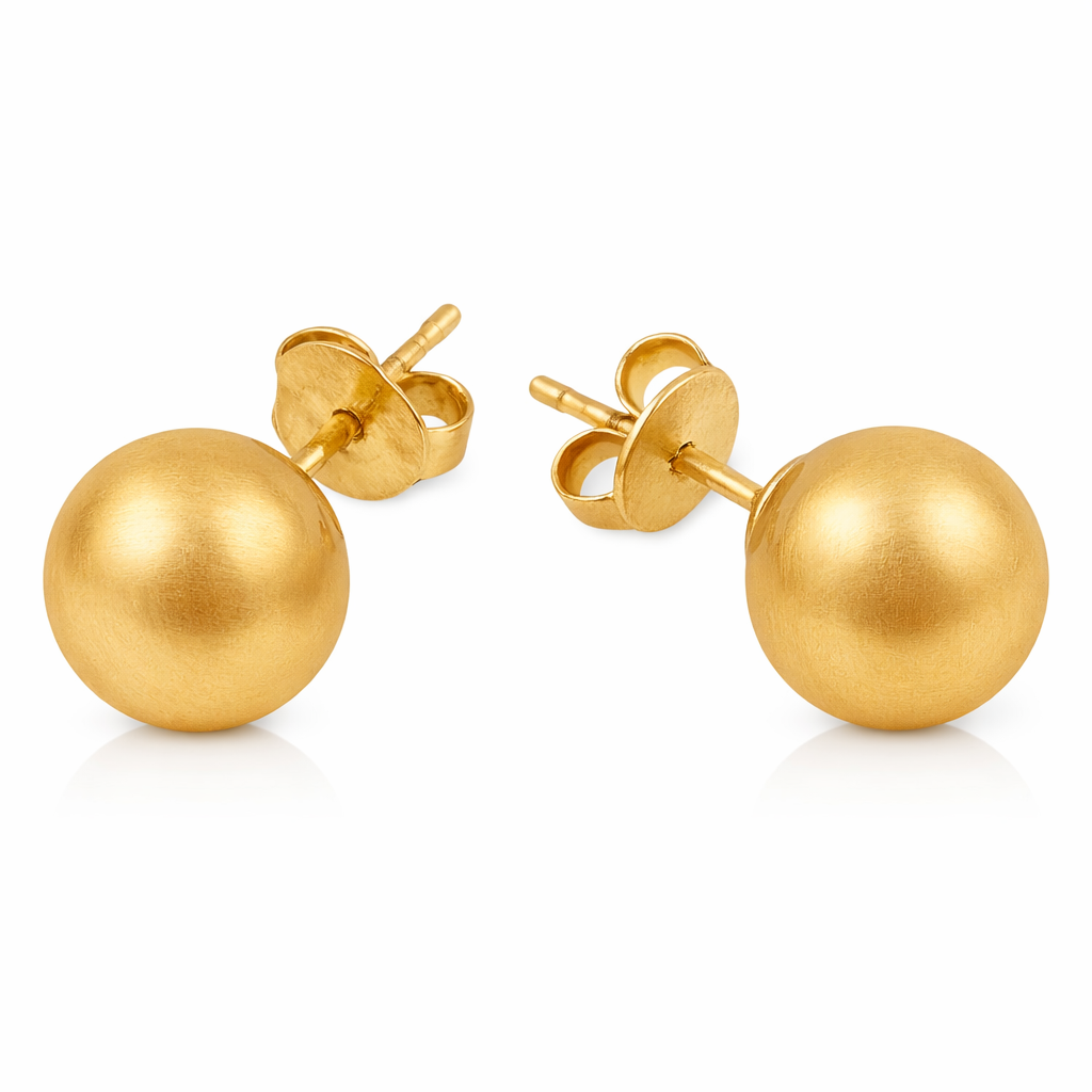 Brushed Allie Bead Stud