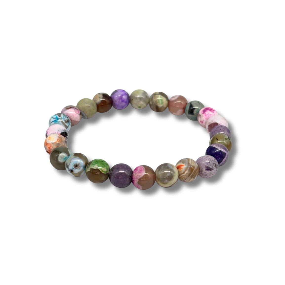 Dyed Fire Agate Bracelet
