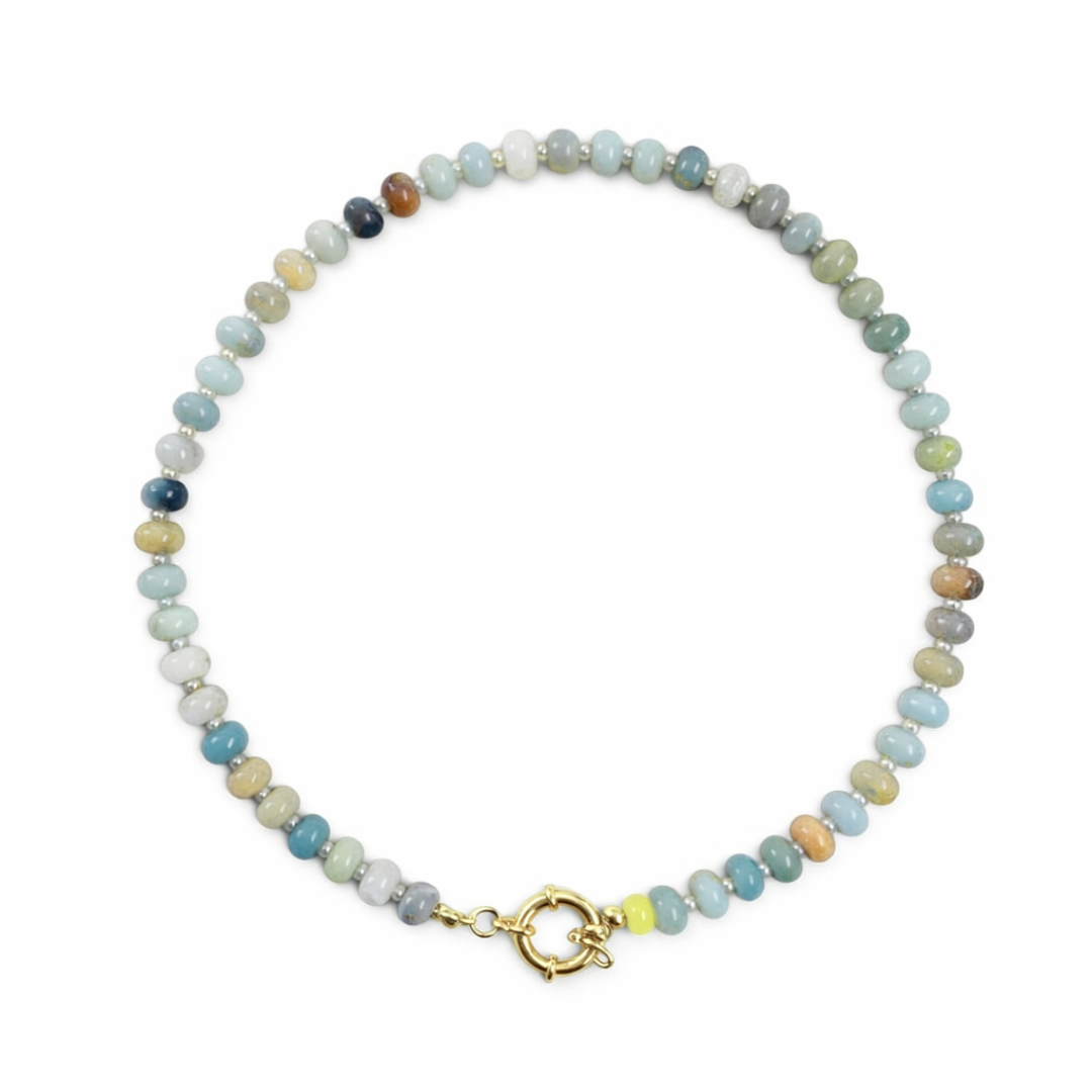 Santorini Beaded Toggle Necklace