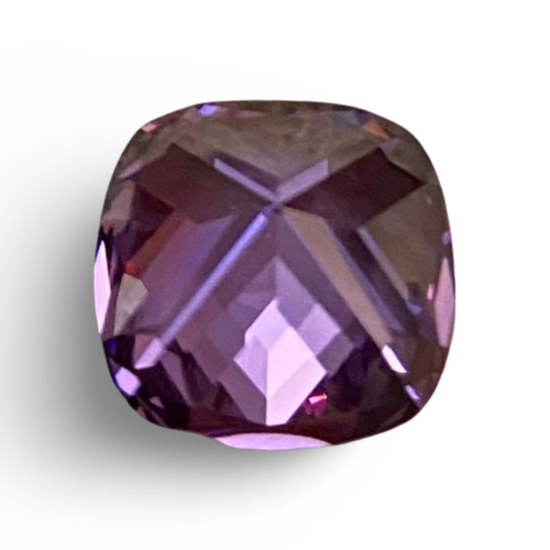 10mm Cushion Amethyst Cubic Zirconia AAAAA quality Lab-grown Loose Gemstones : Set of 2