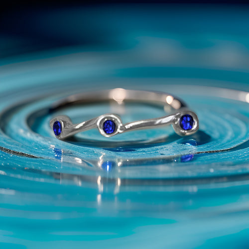 Sapphire Birthstone Stacker Ring
