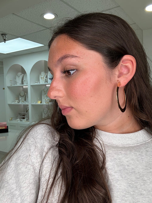 Jodie Large Flat Hoop