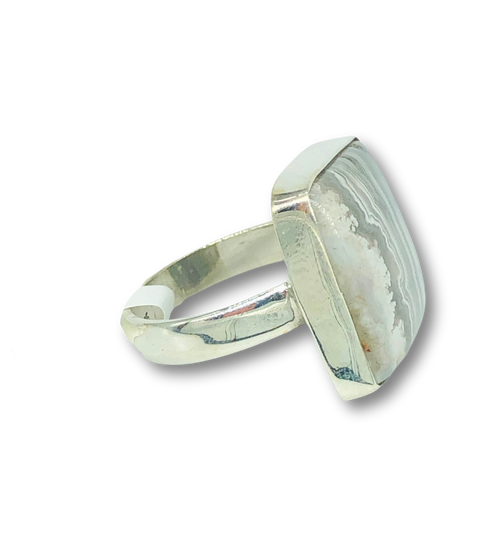 Zebra Calcite Ring