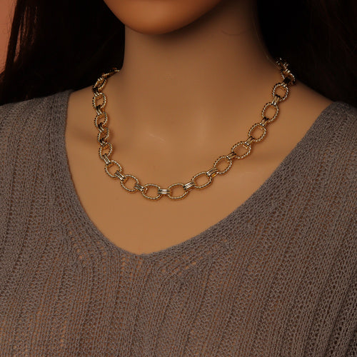 Wholesale Chunky Twisted Oval Link Chain by Yard, sku#LX902