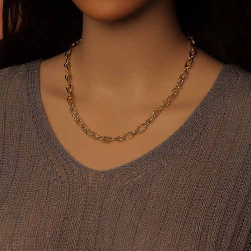 Wholesale Hammered Oval Link Chain By FT/Yard, sku#LX906