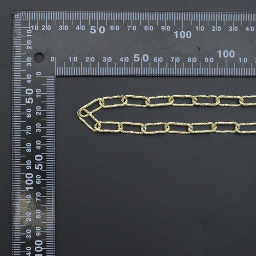 Wholesale Hammered Paperclip Chain by Yard, sku#LX901