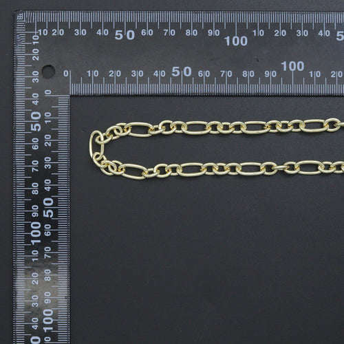 Wholesale Mixed Oval Link Gold Silver Chain, Sku#LX913