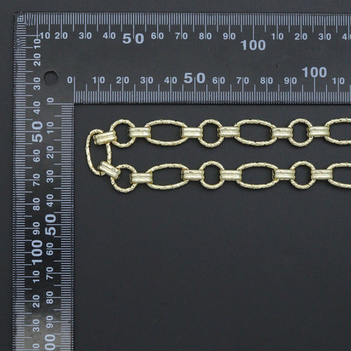 Wholesale Chunky Round oval Link chain by Yard, sku#LX915