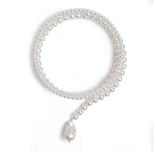 Gretchen Pearl Wrap Necklace