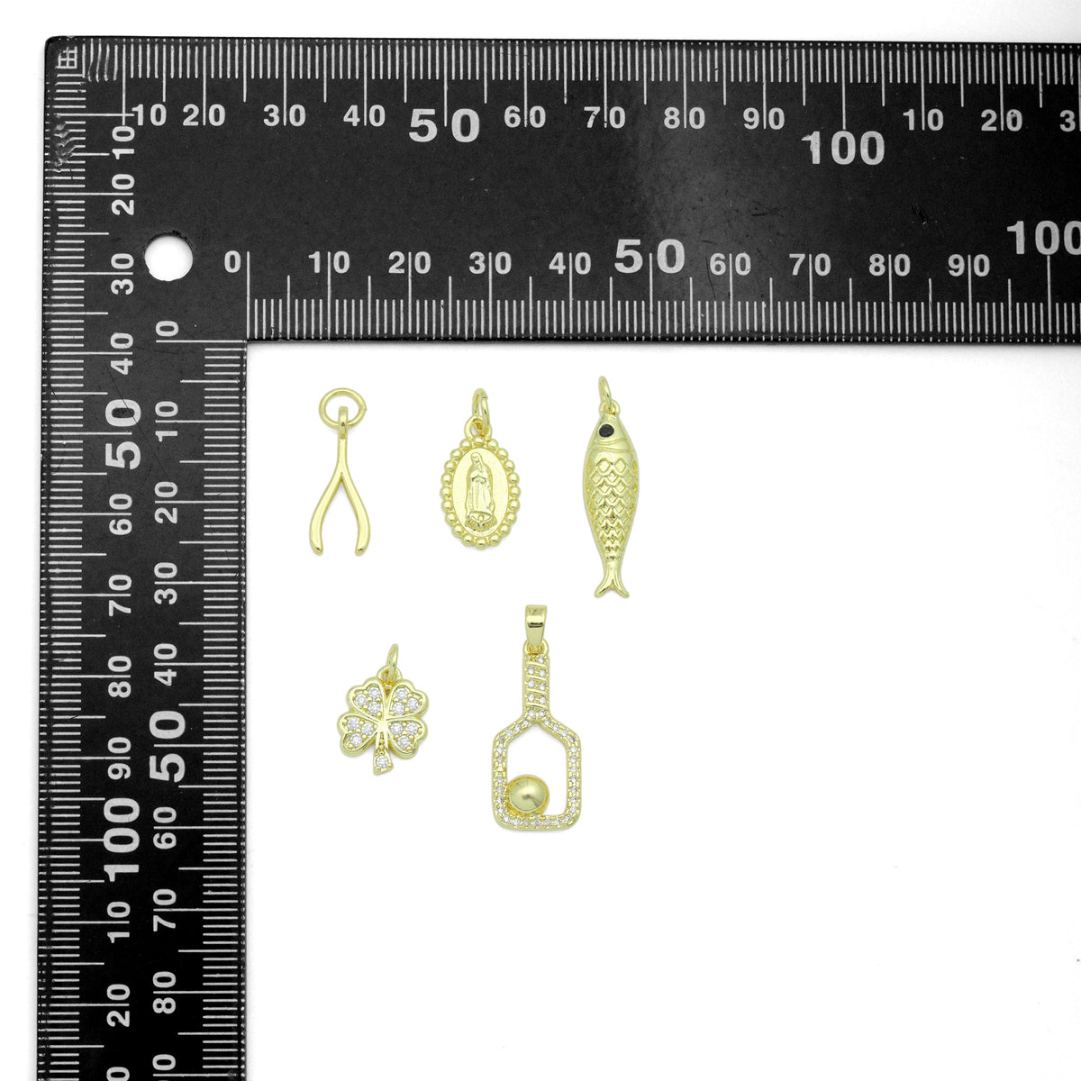 picklebal racket, Wishbone, Fish Clover, Oval Mary Pendant charm for Necklace Bracelet Jewelry Making Supply, Sku#LX926