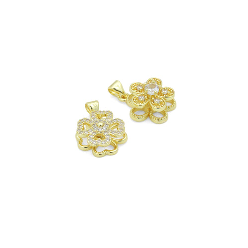 Gold Spinning Flower Pendant Collection – Playful, Elegant & Stress-Relieving, Sku#LD777