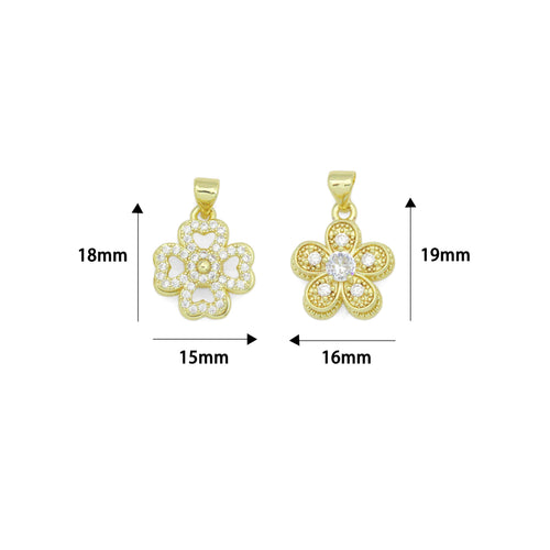 Gold Spinning Flower Pendant Collection – Playful, Elegant & Stress-Relieving, Sku#LD777