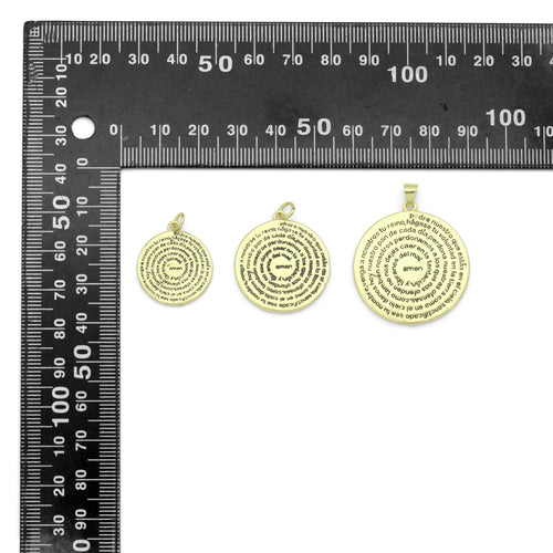 Lord’s Prayer medallion Charm Pendant, Sku#LK1283