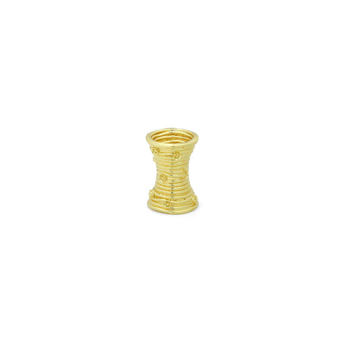 Gold Tube Shape Pendant charm for bracelet necklace making or scarf necklace, Sku#LX939