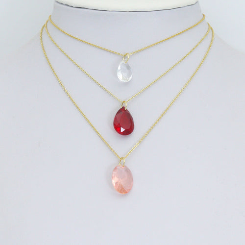 Aurora Drops Collection, Oval Drop Shape Pendant charm, Stone charm, Sku#LX969