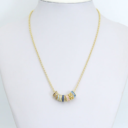 Birthstone Spacer,Spacer for Necklace, birthstone Charm Pendant, Sku#LX977