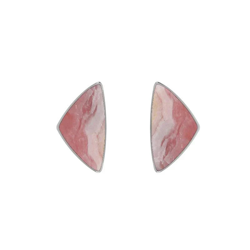 Rhodocrosite Stud Earrings $60.00