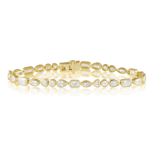 Perrine Bezel Tennis Bracelet