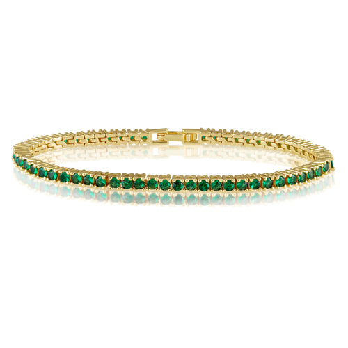 Karla Tennis Bracelet - Emerald