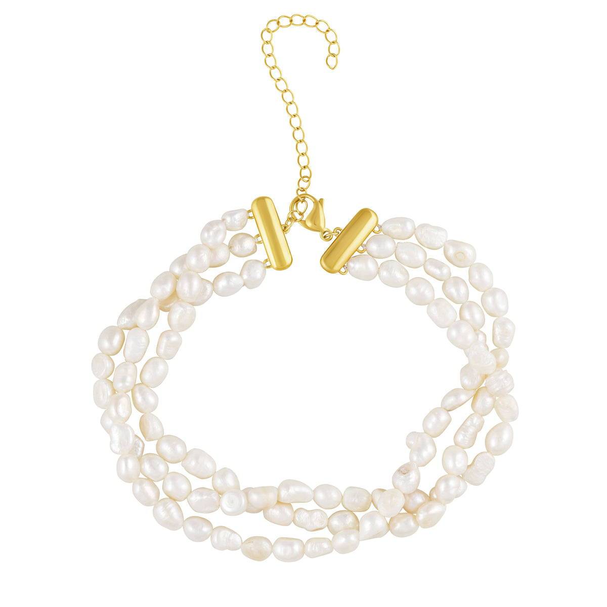 Madeline 3-Layered Pearl Choker