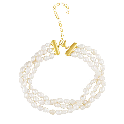 Madeline 3-Layered Pearl Choker