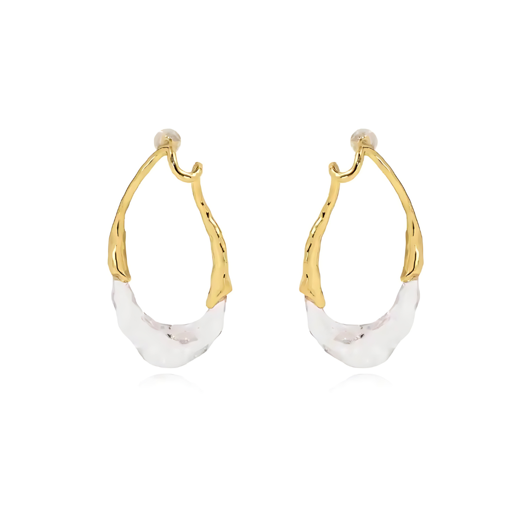 Lyric Two-Tone Earring