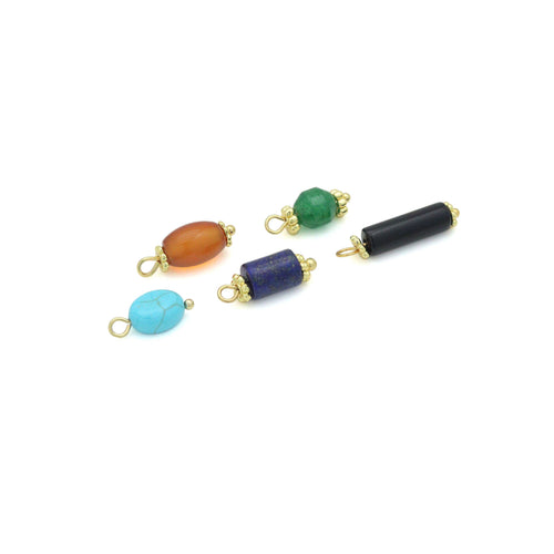 Gemstone Beads Pedant For Necklace Bracelet Jewelry Making Supply, Beads Charm, Sku#Y1063