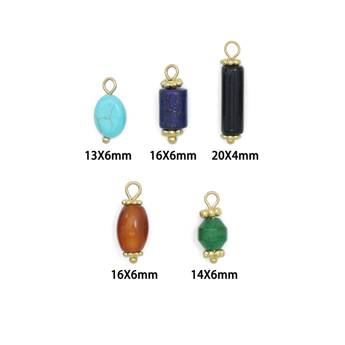 Gemstone Beads Pedant For Necklace Bracelet Jewelry Making Supply, Beads Charm, Sku#Y1063