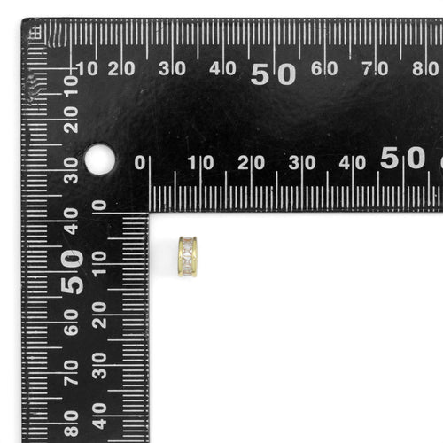 Baguette CZ Tube Shape Spacer Beads, Sku#Y1066