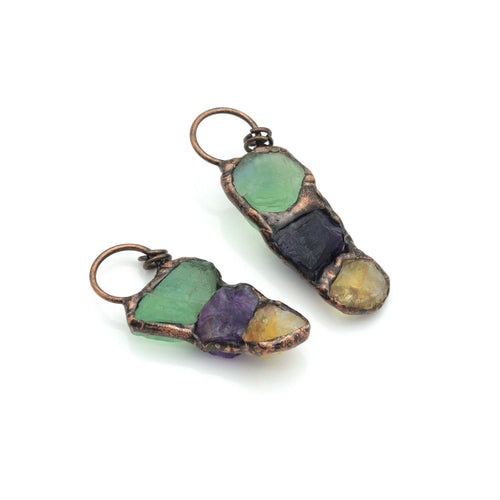 New!!! Natural Green Fluorite Pendant, Sku#YT07